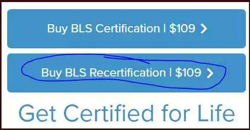 How to renew BLS certification online.