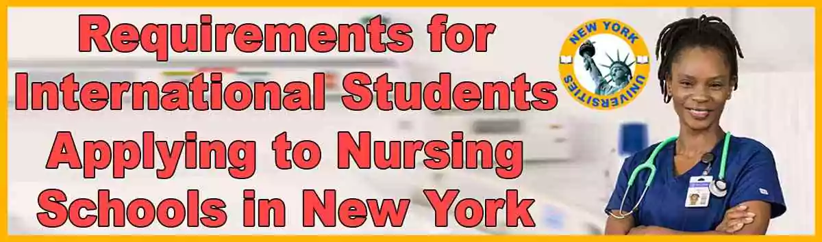 Requirements for International Students Applying to Nursing Schools in New York
