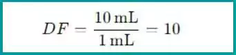 correct dilution factor stats STEP 2