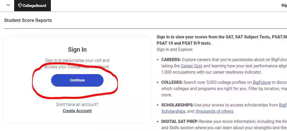 how to find old sat scores for free online step 3