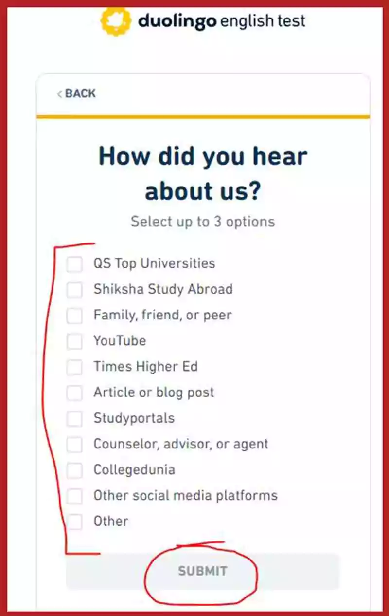 Duolingo English Test registration process step 6