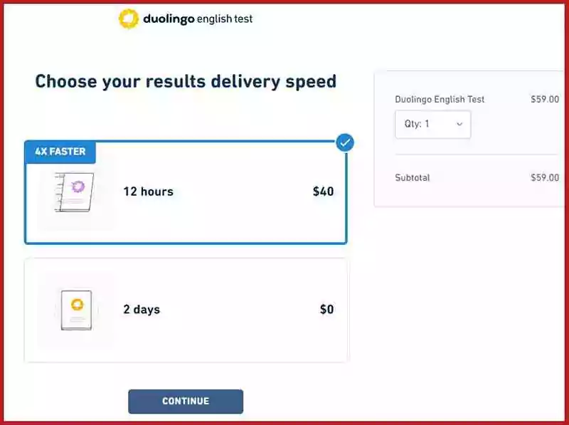 Duolingo English Test registration process step 9