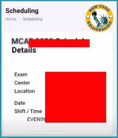Online Method to reschedule MCAT step 1