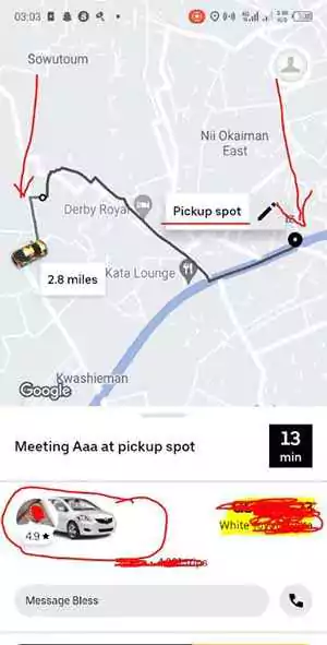 Request a Female Uber Driver step 6