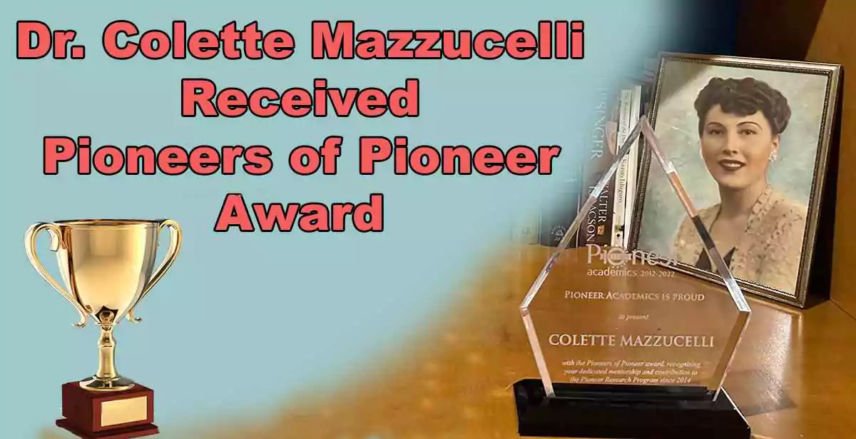 Dr Colette Mazzucelli Receives Pioneers of Pioneer Award