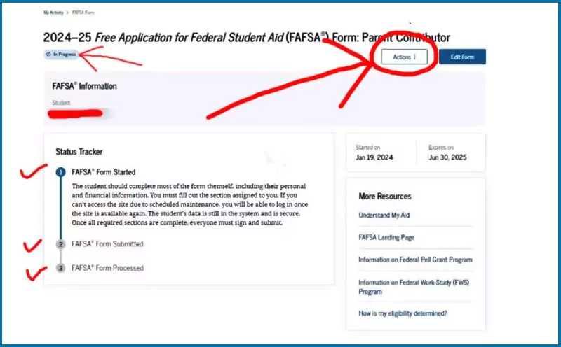 Delete FAFSA Form Before Submitting step 4