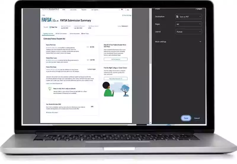 Download FAFSA Submission Summary STEP 7