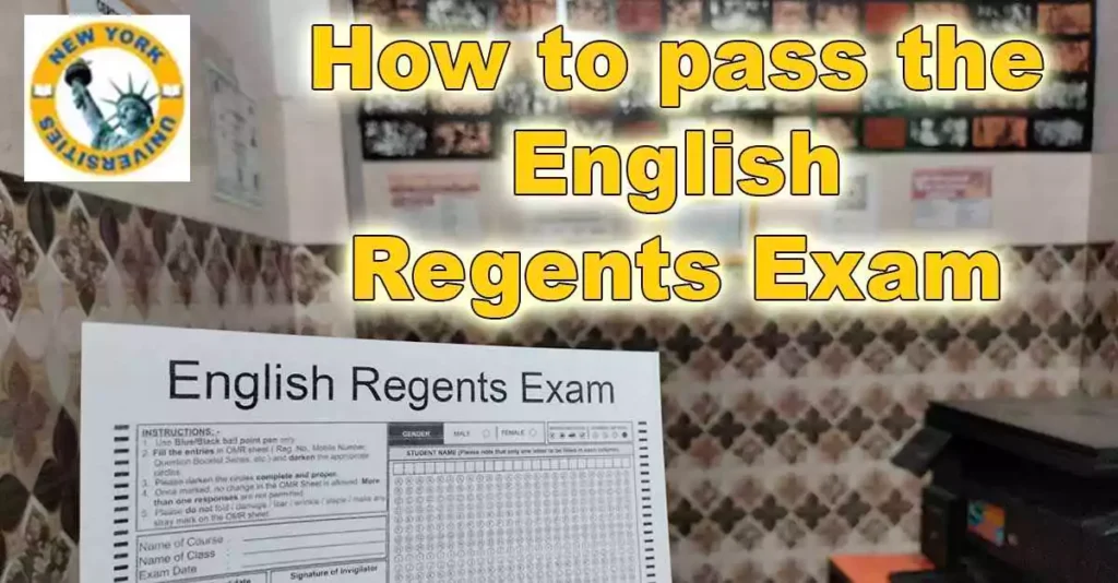 How to pass the English Regents Exam