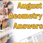 August 2018 Geometry Regents Answers Part 1