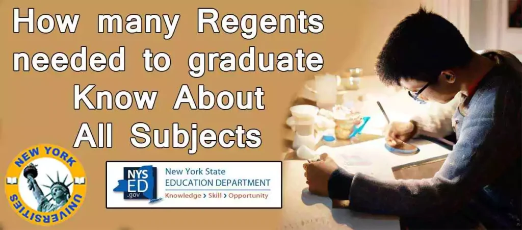 How many Regents needed to graduate